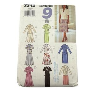 2 for 22$ 🧵 BUTTERICK 🧵 Misses’ Jacket and Skirt Sewing Pattern 3342